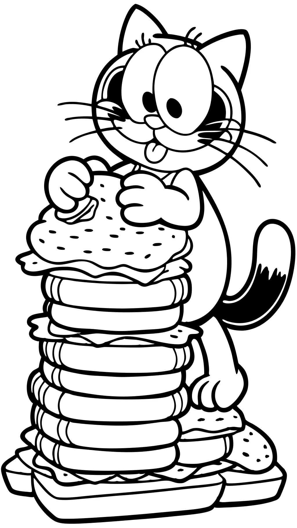 coloring pages garfield